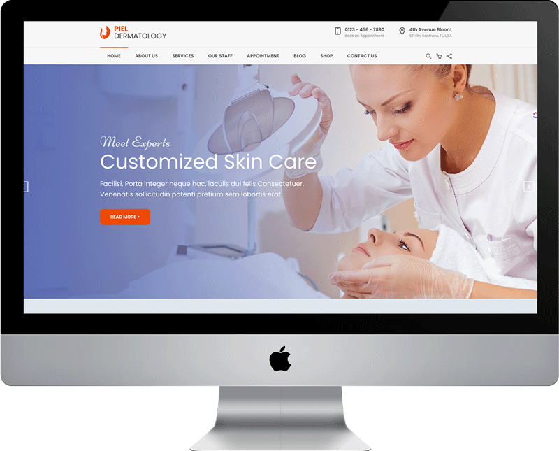 Dermatologist Medial Website Design